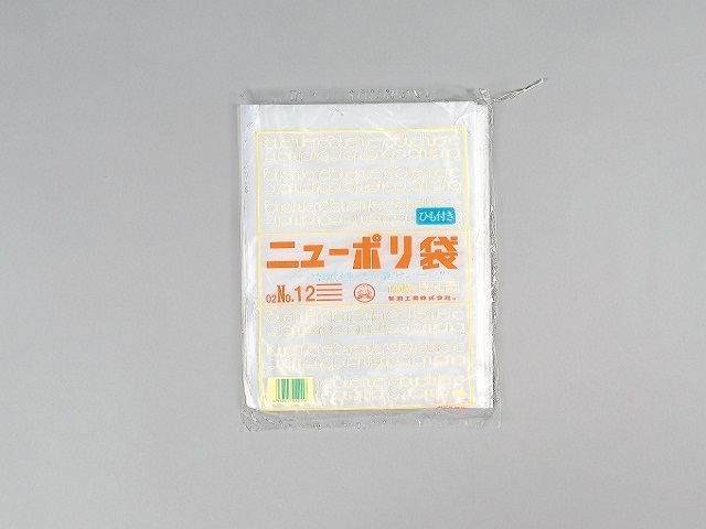 福助工業株式会社 ニューポリ袋 03 No.12 (紐付) (1ケース：4000枚)