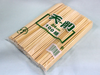 『割箸-天削 24cm』中国竹(緑)