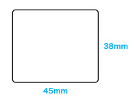【同梱不可】オリジナルシール印刷 45x38mm 角2R 長方形【データ入稿】