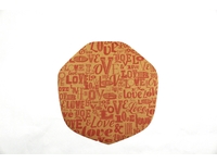 ラミクレープ包装紙 クラフト変形 LOVE　(シモジマ)