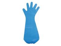 #2011 ポリエチレン手袋エンボスロング ブルー フリーサイズ