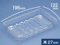 食品トレー OPC-R-A12-25透明　(デンカポリマー)
